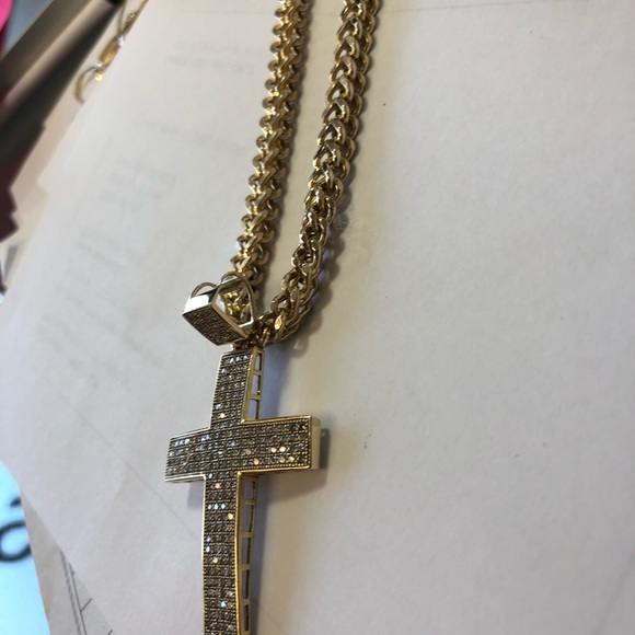 14 kt yellow gold & genuine diamonds “ circle “ - Picture 3 of 8